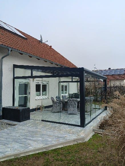 Terrassendach mit Verglasung